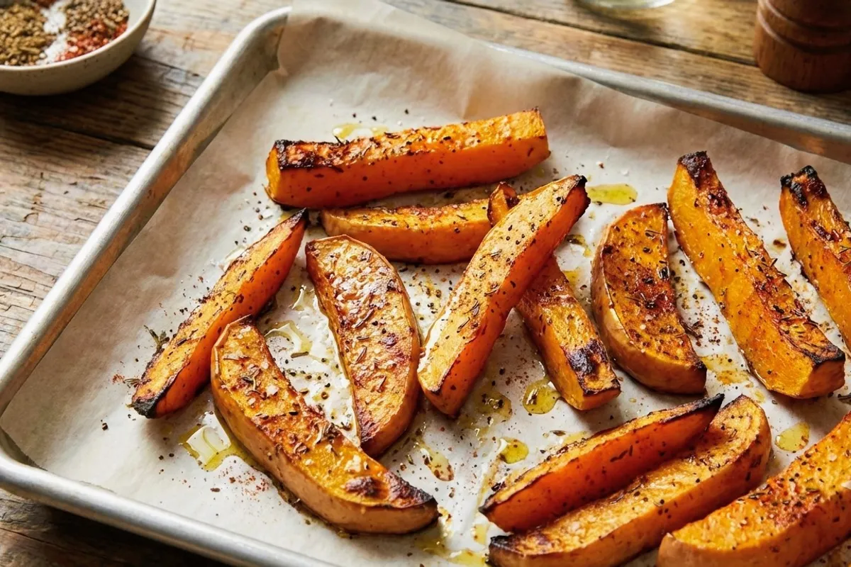 Courge butternut rôties