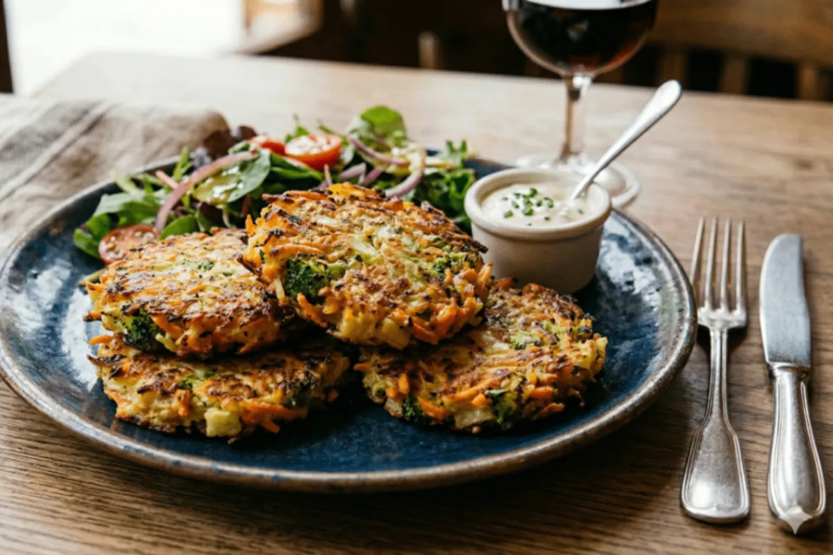 Crispy Vegetable Patties in Air Fryer (Potato, Carrot, Broccoli)