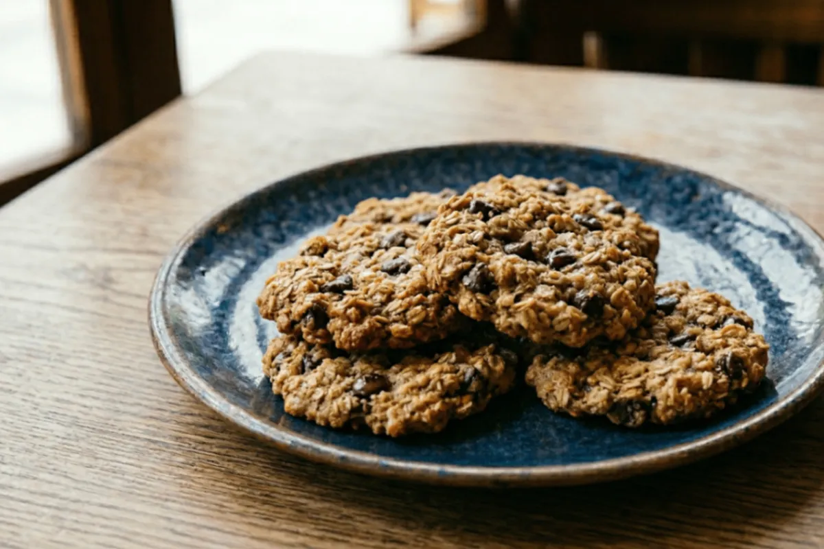 Biscuits aux pépites de chocolat, banane et avoine à 3 ingrédients