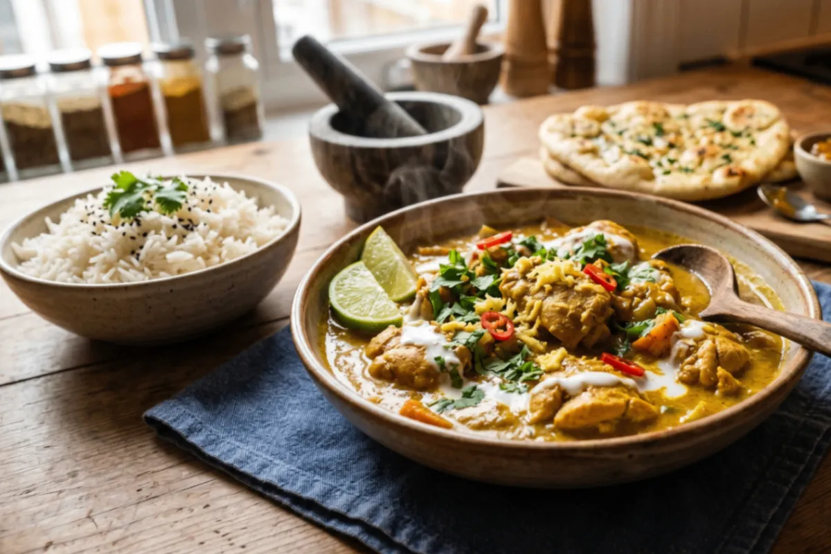Poulet Curry Onctueux